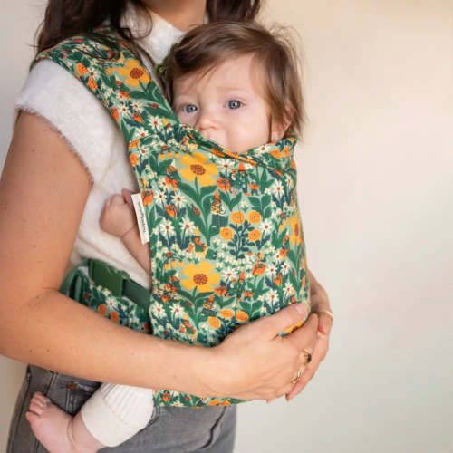 Frolic Baby Carrier – Whimsical Florals & Gnomes | hope&plum