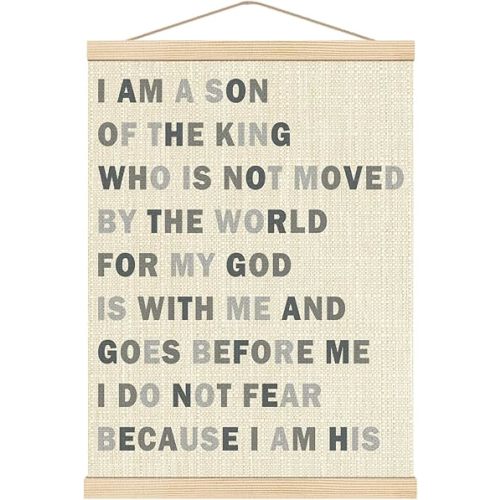 Boat Wades Inspirational Christian Wooden Poster Hangers 12x16 Inch,Boho Nursery Decor Boy Poster Hanger Frame,Bible Verse Nursery Decor Wall Hanging For Nursery Boys Room