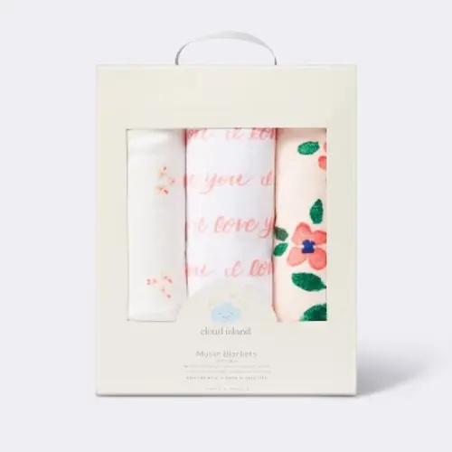 Premium Muslin Swaddle Blanket In Bloom - Pink - 3pk - Cloud Island™ at the Best Prices—Shop Online at Cheap Cloud Island Store from South Dakota United States of America.