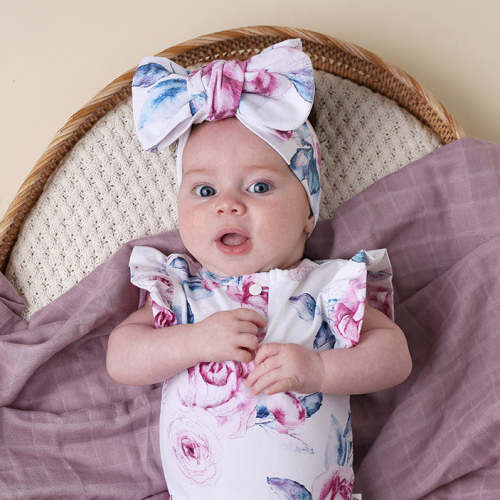 Lilac Skies Organic Oversized Bow