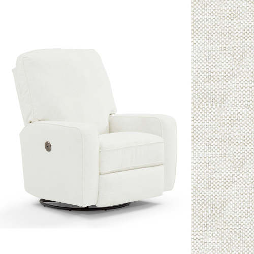 Storytime by Best Chairs Bilana Power Swivel Glider Recliner - Snow 21557