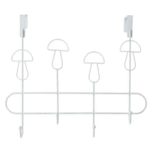 Metal Icon Over-The-Door Hanging Hook Rack