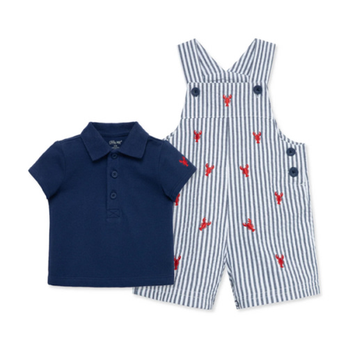 Lobster Woven Shortall Set (3M-12M)