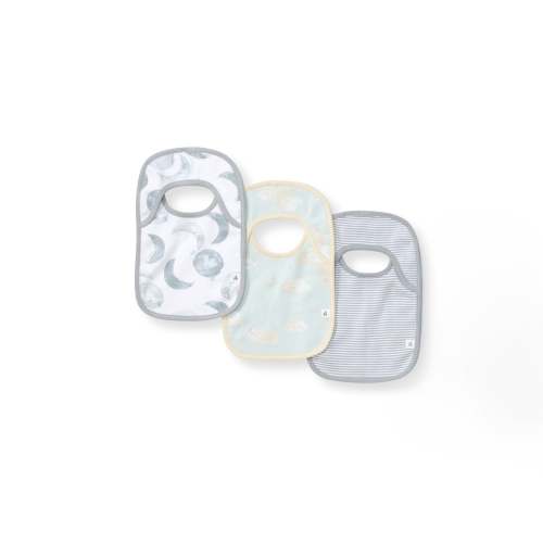 Hello Moon Quarry Organic Cotton Bibs Pack of 3