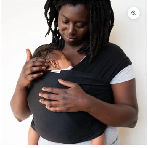 Nightfall Baby Wrap - Stylish Black Baby Carrier for Comfort & Support