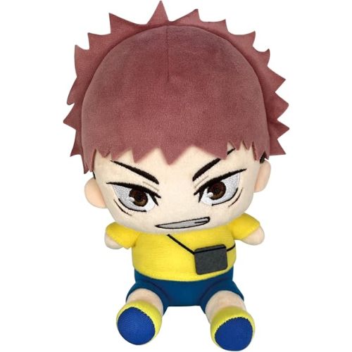 Jujutsu Kaisen - Yuji Itadori Sitting Pose Plush 7" H