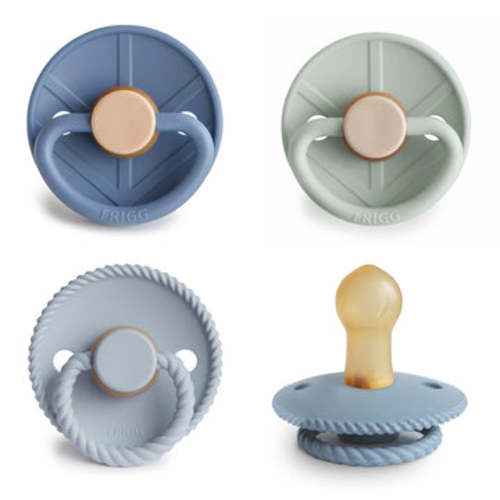 FRIGG Natural Rubber Pacifier 4-Pack – Mushie