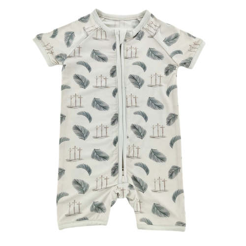 Easter Cross Bamboo Short Romper