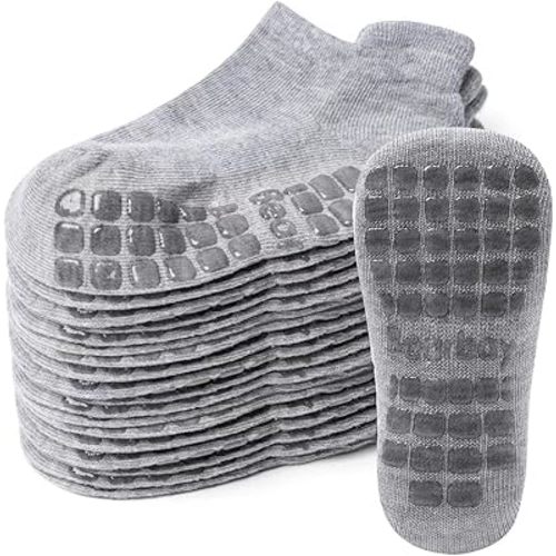 Bearbay Baby Non Slip Ankle Socks with Grippers for 0 Months-7 Years Old Walking Socks