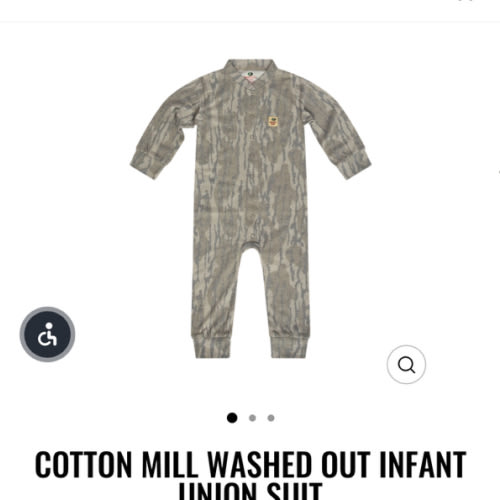Cotton Mill Washed Out Infant Union Suit