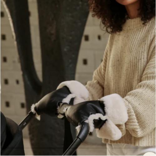 BINIBAMBA Leather & Sheepskin Buggy Mittens