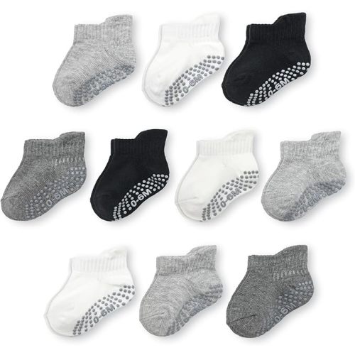 Fruit of the Loom Cotton Grip Socks for Baby and Toddler