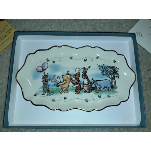 LENOX Disney CLASSIC BIRTHDAY BRIGADE TRAY - POOH Plate TIGGER Eeyore NIB