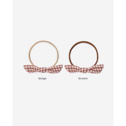 Little Knot Headband Red Gingham