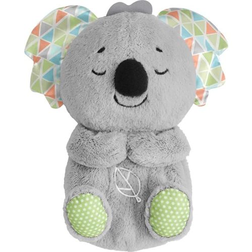 FISHER-PRICE BABY Toy Soothe 'n Snuggle Koala Plush Sound Machine with Customizable Music Lights & Breathing Motion for Newborns 0+ Months