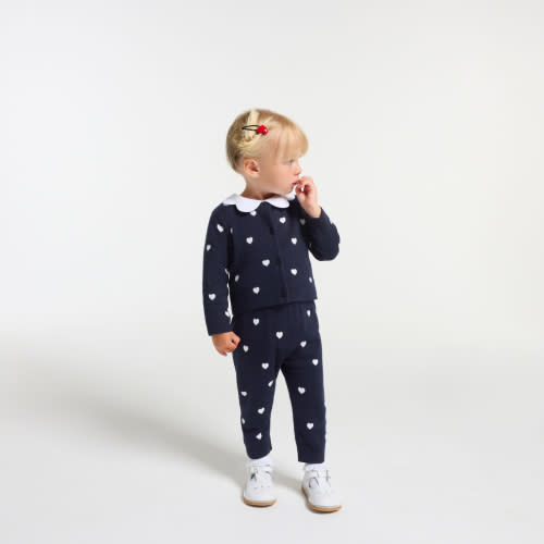 Baby girl knitted heart pants 12-18M