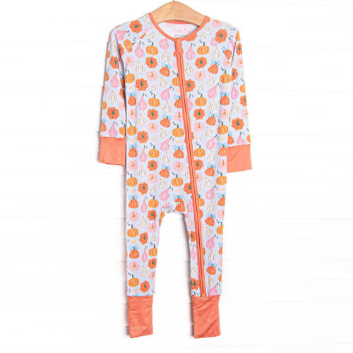 Girly Gourds Bamboo Zippy Pajama, Orange – Stitchy Fish