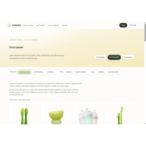 Olababy Best Sellers: Training Cups, Spoons, Bottles