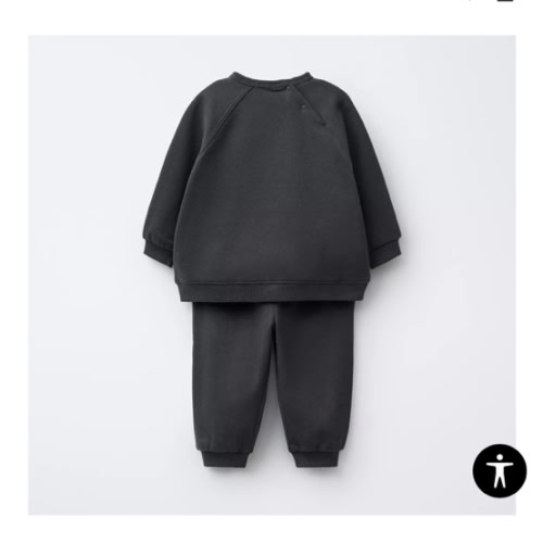 BASIC SWEATSHIRT AND JOGGER SET - Dark charcoal gray | ZARA United States