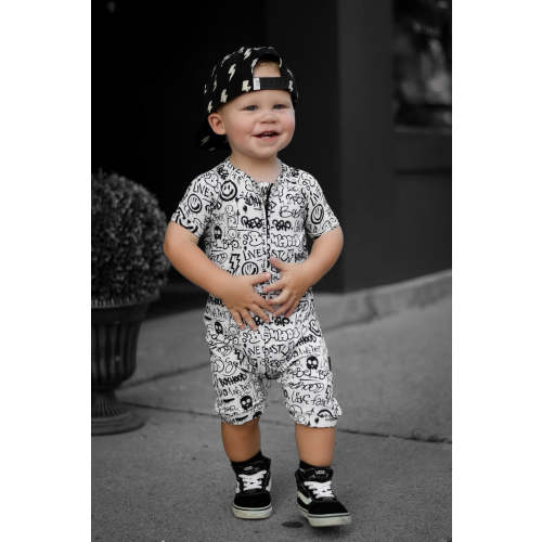 Bamboo Zippy Shortie in Urban Drip