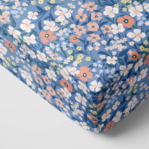 Petite Petals Fitted Crib Sheet | Little Sleepies