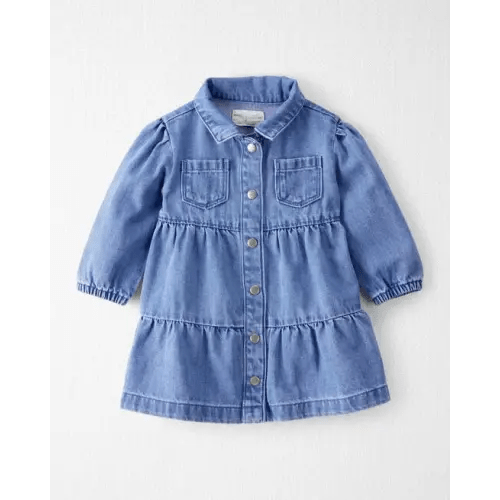 Baby Girl Organic Cotton Denim Dress - Little Planet | Carter's
