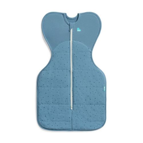 Love to Dream Swaddle Up Warm - Cotton 2.5 TOG Storm Blue Pebbles - Medium