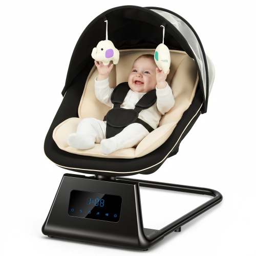 Pamo Babe Portable Baby Swing - Electric Baby Rocker with Cry Detectio