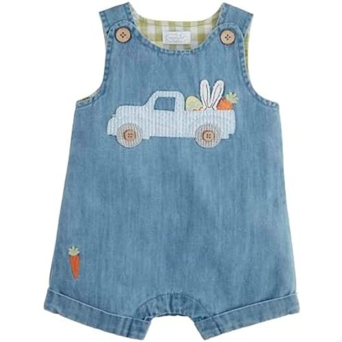 Mud Pie boys Children's Denim Easter Jon Jon