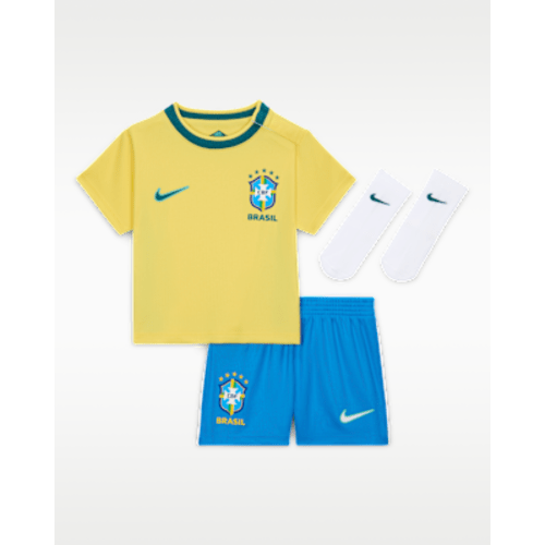 Brazil 2026 Stadium Home Baby/Toddler Nike Soccer Replica 3-Piece Kit. Nike.com