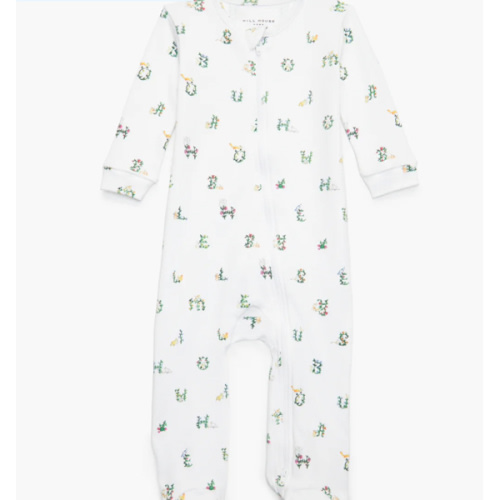 The Footie Pajama - Pastel Trellis