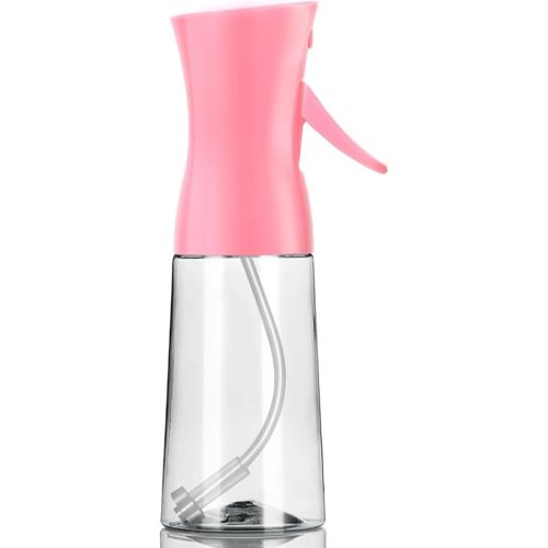 Spray Bottle,Fine Mist Spray for Hair,Ultra-Fine Continuous Spray Bottle for Skincare,Plant Care,Pet Grooming,Cleaning, Refillable Spray Container,Christmas Gift (1Pcs Light Pink 6.8oz)