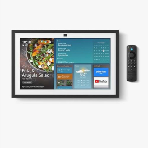 Amazon Echo Show 15 (newest model), Full HD 15.6" kitchen hub for home organization, with built-in Fire TV and Alexa