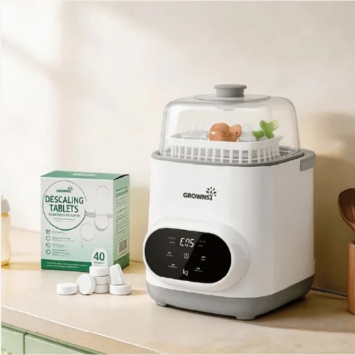 Grownsy 4-in-1 EaseClean Feeding Bottle Washer Pro + NEW Bottle Washer Detergent