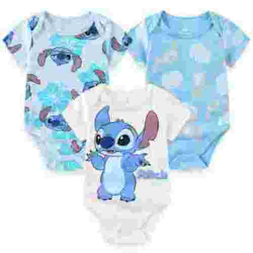 Disney Lilo & Stitch Baby Bodysuits(Boys), 3 Pack, Sizes 3M-12M