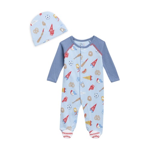 BABY STARTERS Baseball Footie & Cap Set | Nordstromrack
