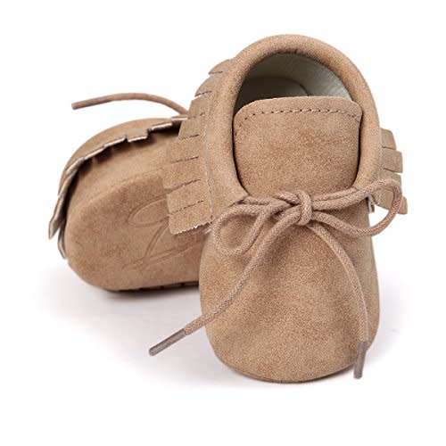 Baby Boys Girls Moccasins Sneakers Soft Sole Tassels Prewalker Anti-Slip Shoes