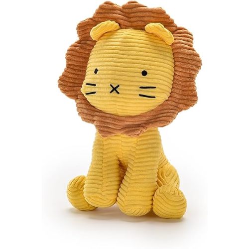 Lion Plush Corduroy (Yellow) 11" Stuffed Animal for Baby, Toddler, Kids, Adults - Lion Corduroy Toy-Adorable Toy Made from Kid-Friendly, Quality Material