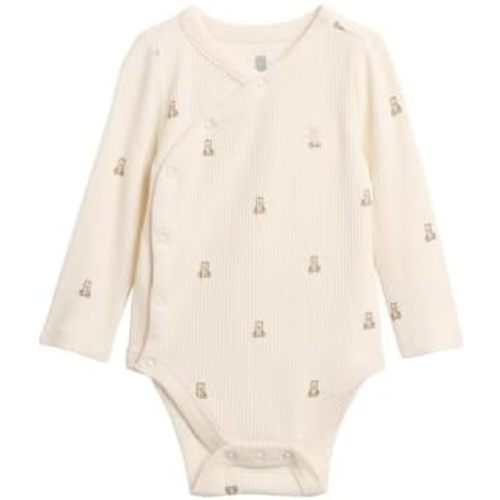 GAP Unisex Baby Long Sleeve Kimono Bodysuit