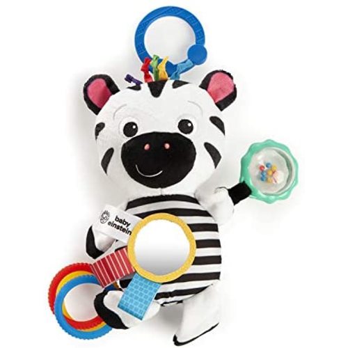 Baby Einstein Zen's Sensory Play Plush Stroller Activity Toy, Ages Newborn, Multicolor