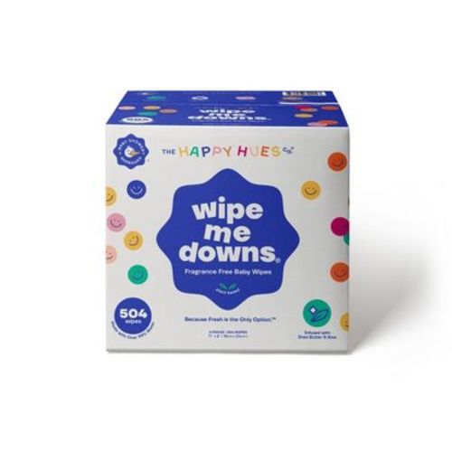 Happy Hues Wipe Me Downs Baby Wipes - 504ct: Alcohol-Free, Hypoallergenic, Water-Based