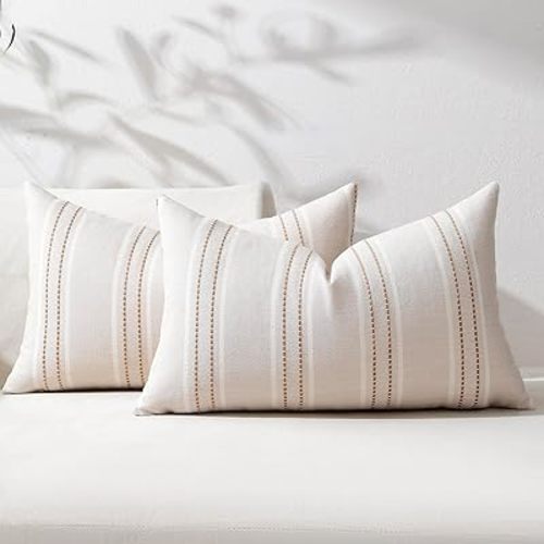 Throw Pillow Covers 12x20 Set of 2