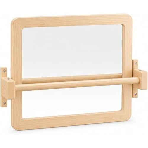 Ogears Montessori Baby Pull Up Bar, Montessori Small Mirror is Suitable for Babies Aged 6 to 18 Months, Infants Registry Item, 19.7 * 15.8 inches