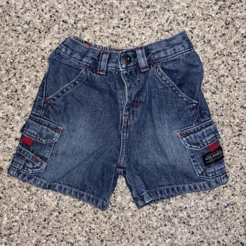 Vintage Y2K baby jorts Wrangler blue denim baby...