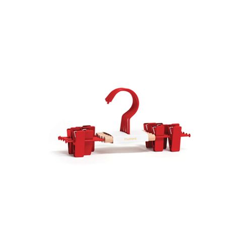 Mustard Made Clip Hangers (Set of 5) - Poppy Red