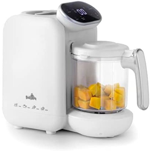 Baby Food Maker | Baby Food Processor Blender Mill Grinder Steamer | Purée Blender Maker for Babies | Ergonomic Touch Screen Control | Bottle Warmer Function | Free Baby Food Recipe Book