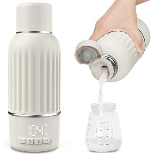Portable Bottle Warmer for Travel, 2.5 Min Fast Heating for Breast Milk
