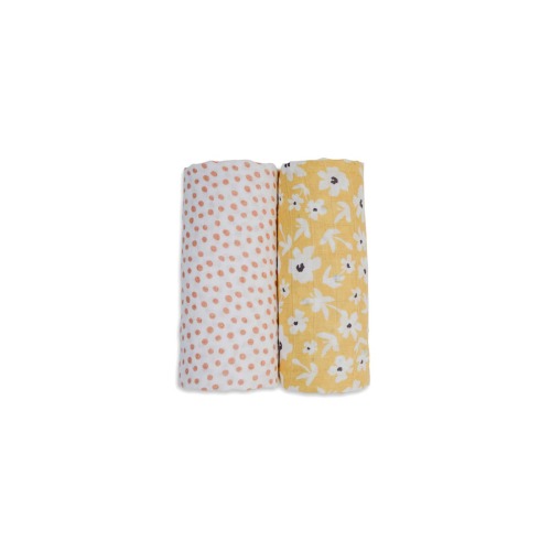 Cotton Muslin Swaddles 2 Pack, Large