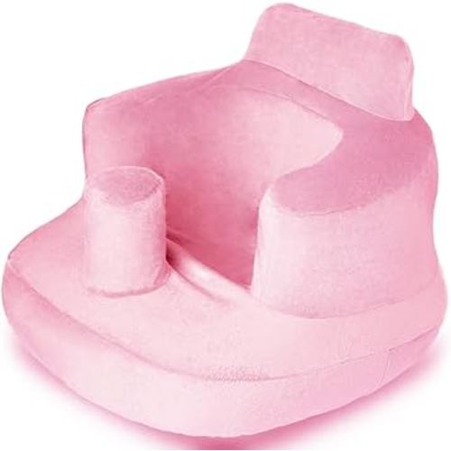 OBBOLO Seat Cover Compatible with Inflatable Baby Seat, Comfortable Seat Cover Fits OBBOLO Inflatable Baby Chair and Similar Sizes (20.8" D x 19.7" W x 14.7"), Pink Cover Only