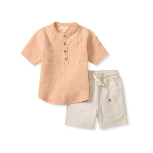 Muslin Boy Shirt & Shorts Set – Burt's Bees Baby